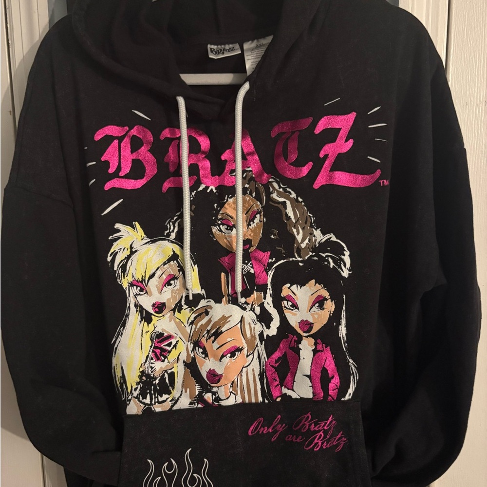 Bratz Black Hoodie with Pink Accents